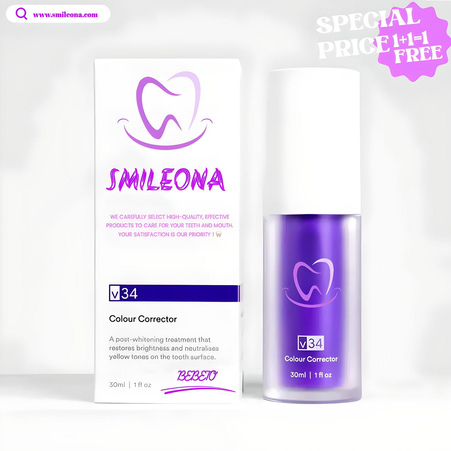 Smileona™ - V34 Purple Teeth Whitening Serum